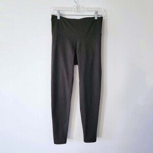 Old Navy Women's High Waist Active Go-Dry Dark Olive Green Grey Leggings Medium
